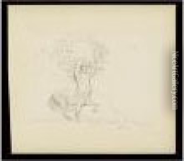 Centaure Brandissant Une Couronne De Feuillage Oil Painting - Odilon Redon