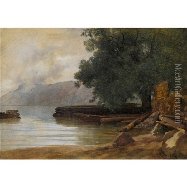 Le Noyer De Bekenried Oil Painting - Gustave Eugene Castan