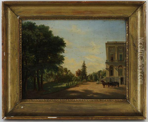 Palais Heynard Oil Painting - Joseph Henri Deville