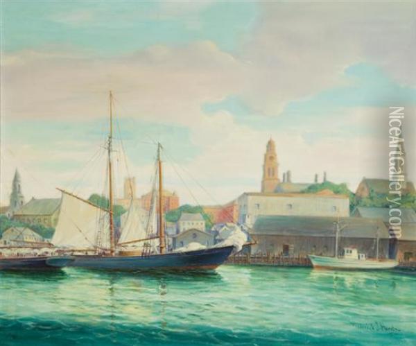 Sailing Into Gloucester Oil Painting - John Frederick Herring Snr