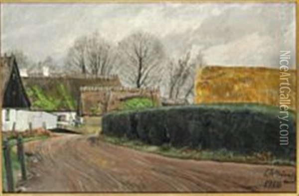 View From St Oil Painting - Laurits Andersen Ring