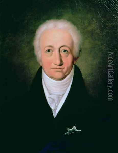Portrait of Johann Wolfgang von Goethe 1749-1832 Oil Painting - Ferdinand Jagemann
