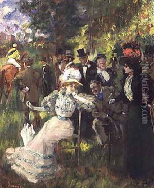 At The Races Oil Painting - Pierre Georges Jeanniot