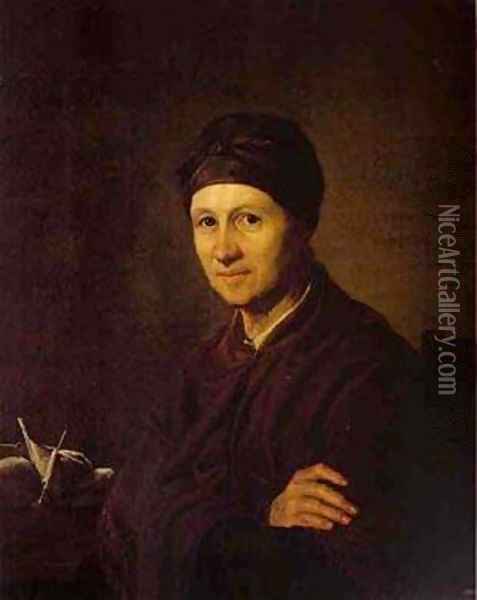 Portrait Of AI Tropinina 1820 Oil Painting - Vasili Andreevich Tropinin