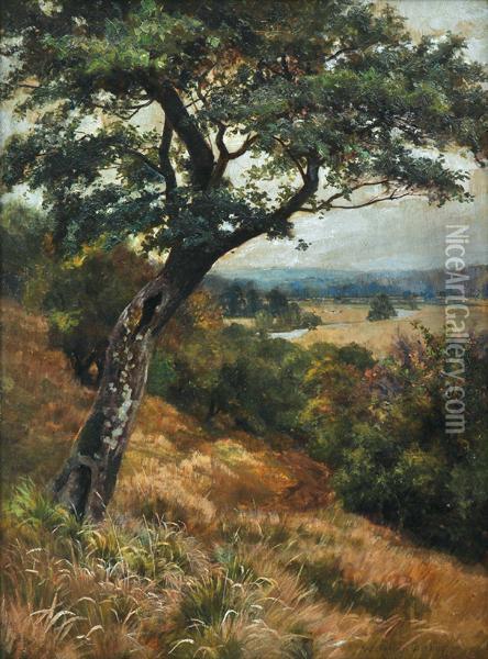 View Of The Valley Of Evesham Oil Painting - Walter Follen Bishop