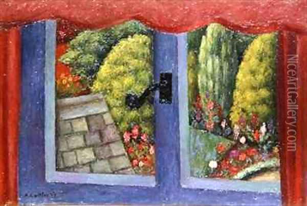 Through the Window Oil Painting - Mark Gertler