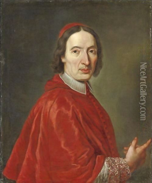 Ritratto Del Cardinale Ludovico Pico Della Mirandola Oil Painting - Pier Leone Ghezzi