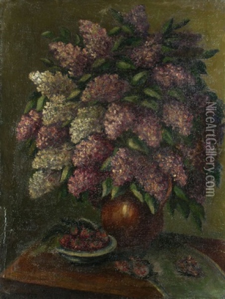 Blumenstilleben Oil Painting - Nikolaij Andreevits Koshelev