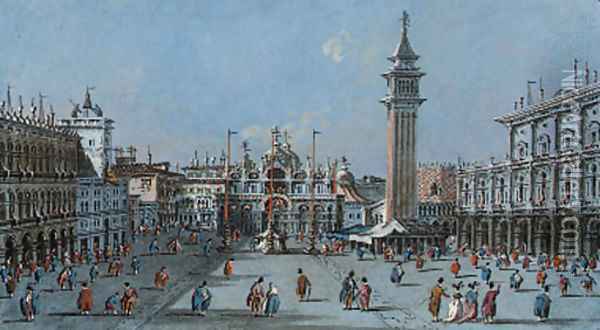 The Piazza San Marco, Venice 2 Oil Painting - Giacomo Guardi