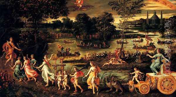 An Allegory Of The Triumph Of Summer Oil Painting - Antoine Caron