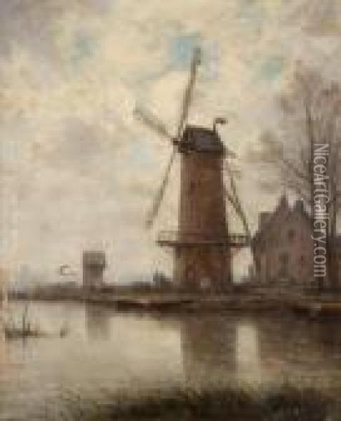 Paysage De Flandres Oil Painting - Johan Barthold Jongkind