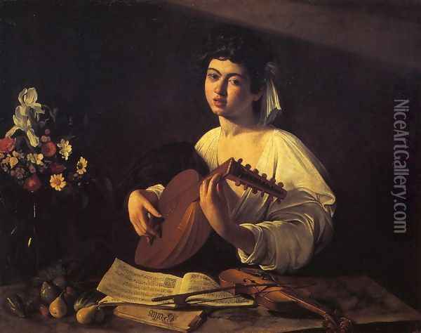 The Lute-Player Oil Painting - Caravaggio