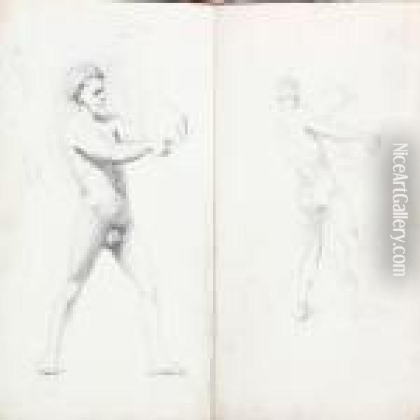 The Artist's Sketch Book With 41 Studies Oil Painting - Vilhelm Thomas Pedersen