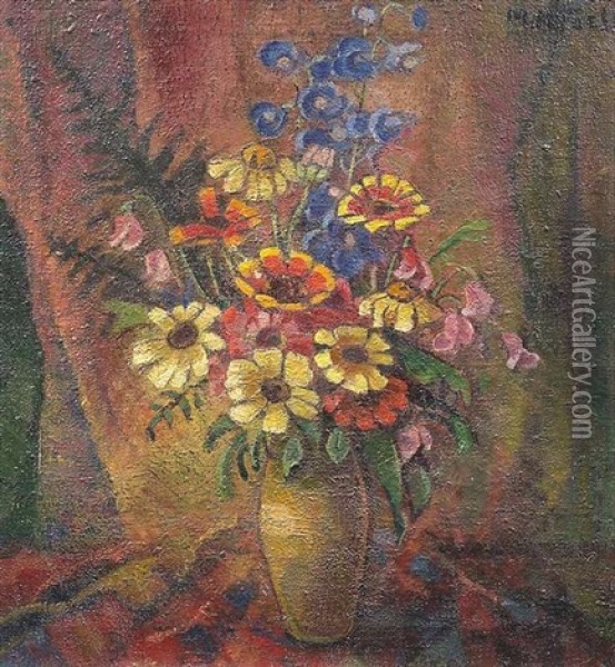 Blumenstillleben Oil Painting - Maria Hiller-Foell