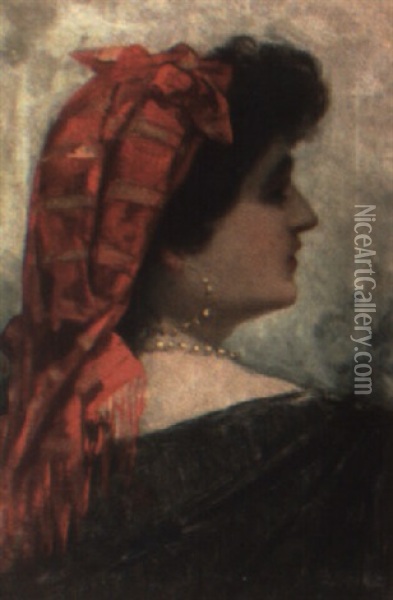Mujer Levantina Oil Painting - Vicente Nicolau Cotanda