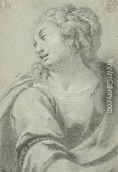 Head Of A Girl Oil Painting - Carlo Francesco Nuvolone