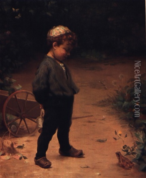 The Young Biologist Oil Painting - Paul Peel
