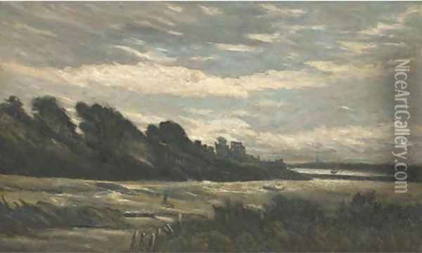 The windy estuary Oil Painting - Arthur Douglas Peppercorn