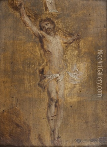 Le Christ En Croix Oil Painting - Abraham van Diepenbeeck