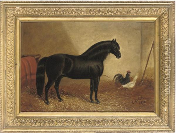 Stable Companions Oil Painting - Edith Ridley Corbet