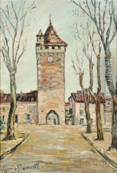 Tower At Rouen Oil Painting - Pierre Dumont