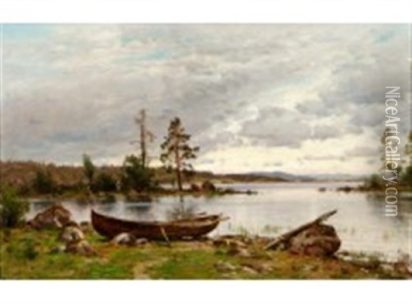 Landscape Oil Painting - Magnus Hjalmar Munsterhjelm