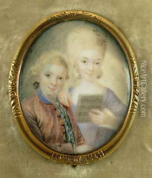 Wolfgang Amadeus Mozart Oil Painting - Eusebius Johann Alphen