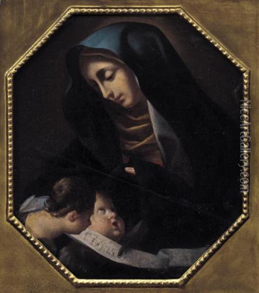 Madonna Con Bambino Oil Painting - Carlo Dolci