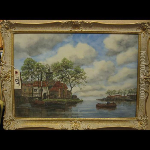 Near Haarlem Oil Painting - Hermanus Jr. Koekkoek