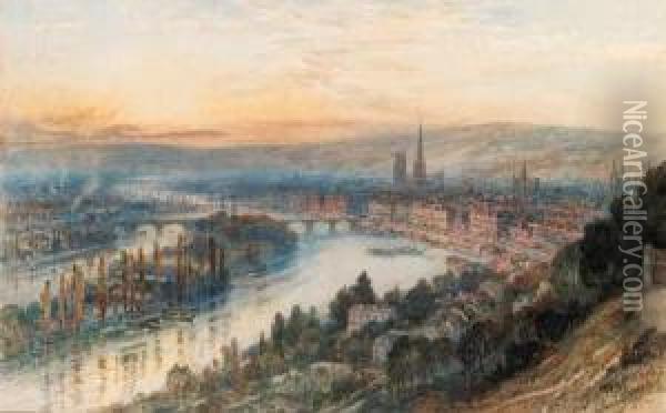 Rouen, France Oil Painting - Arthur Severn