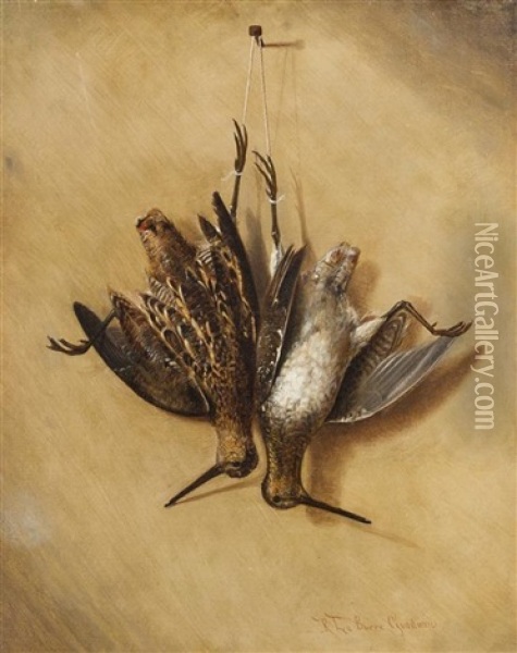Pair Of Woodcocks Oil Painting - Richard La Barre Goodwin