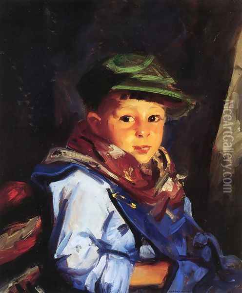 Boy with a Green Cap (or Chico) Oil Painting - Robert Henri