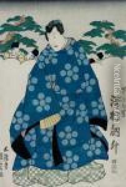 Der Kabuki-spieler Sawamura Oil Painting - Kunisada