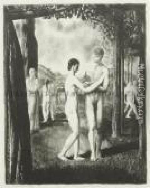 The Lovers That Passed Him By Oil Painting - George Wesley Bellows