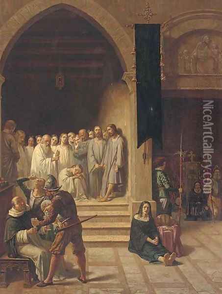 In the Vatican Oil Painting - Italian School