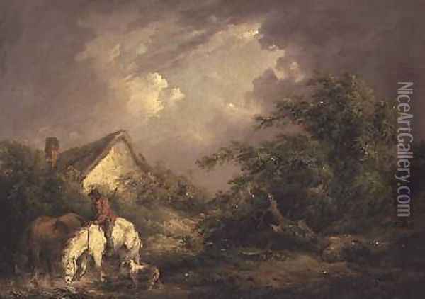 The Approaching Storm 1791 Oil Painting - George Morland