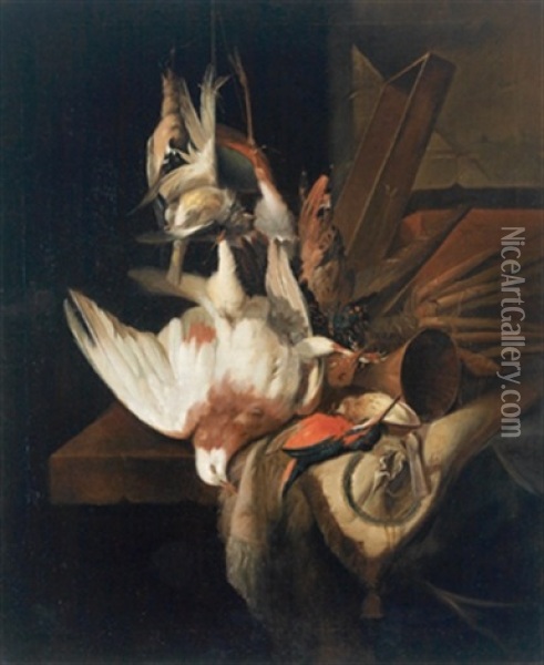 Jagdstillleben Mit Vogeln Oil Painting - William Gowe Ferguson