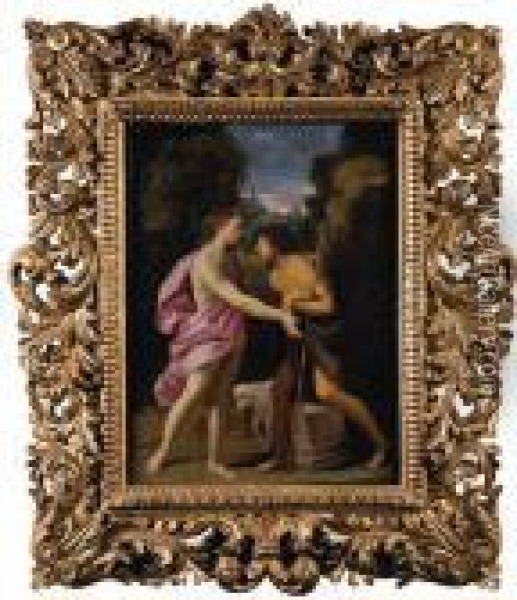 L'incontro Tra Cristo E San Giovanni Battista Oil Painting - Guido Reni