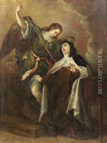 The Ecstasy Of Saint Teresa Oil Painting - Francisco Camilo