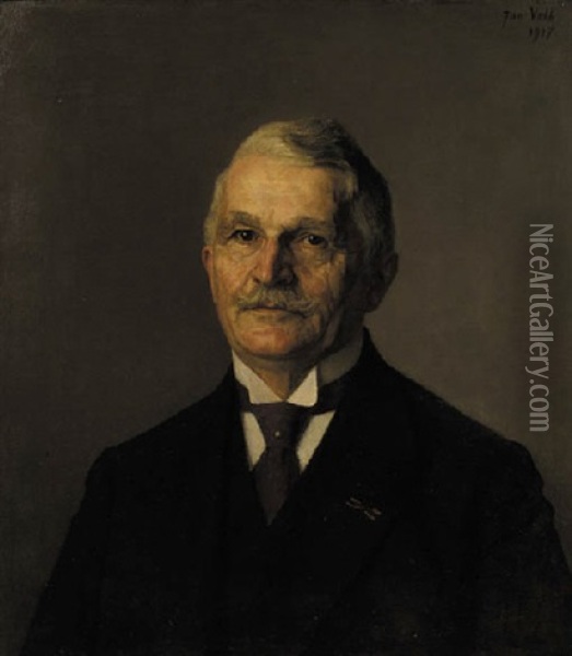 A Portrait Of Mr. Keller Oil Painting - Jan Pieter Veth
