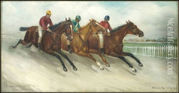 Horse Racing Oil Painting - Gean Smith