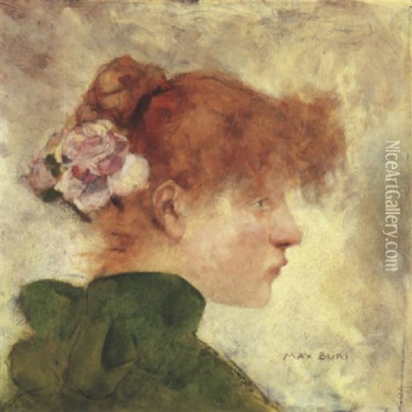 Bildnis Einer Jungen Frau Oil Painting - Max-Alfred Buri