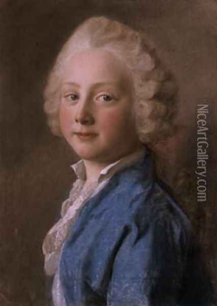 Portrait of Prince Friedrich von Sachsen-Gotha-Altenburg 1746 Oil Painting - Etienne Liotard