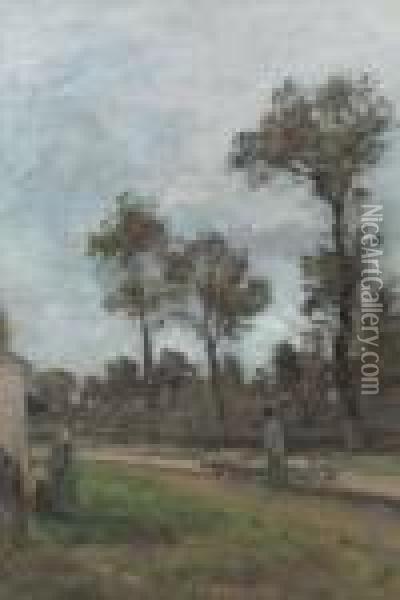 Louveciennes Oil Painting - Camille Pissarro