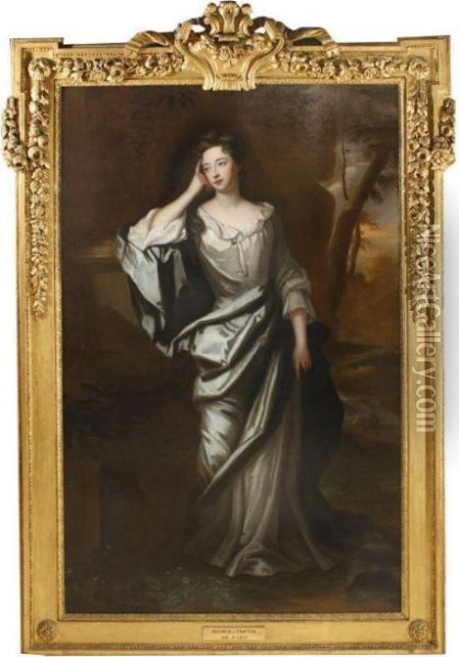 Portrait Of A Lady, Traditionally Identified As The Duchess Of Grafton Oil Painting - Sir Godfrey Kneller