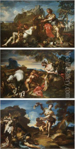 Perseo E Andromeda Oil Painting - Gregorio de Ferrari