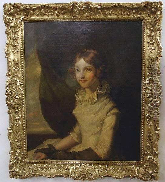 Miss Peggy Oil Painting - Gilbert Stuart