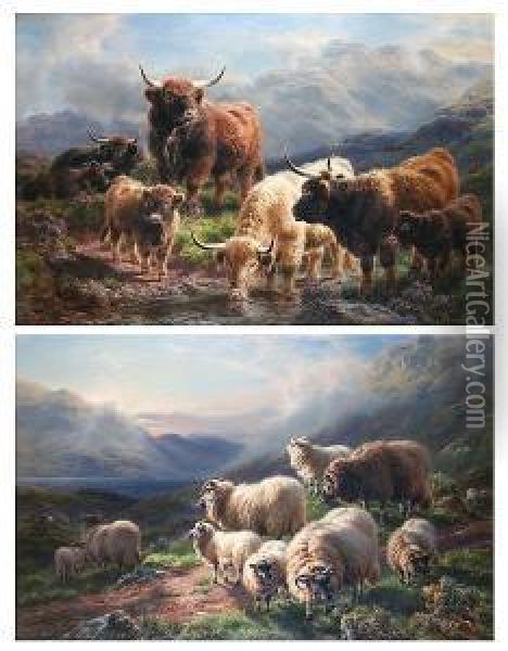 In Glen Lean, Argyleshire Oil Painting - William Watson
