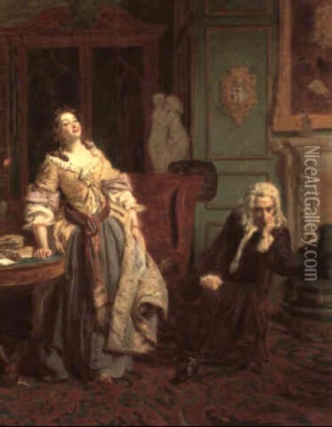 The Rejected Poet Oil Painting - William Powell Frith