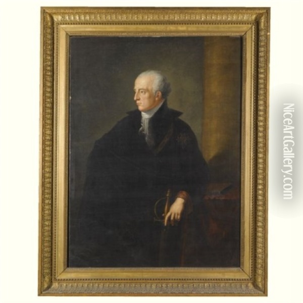 Johann Wilhelm Friedrich Freiherr Von Hompesch Oil Painting - Johann Georg Josef Edlinger